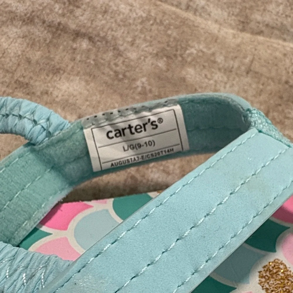 Carter's Multicolor Scallop Flip Flops